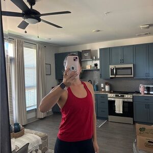 Red Sleeveless Tank Top